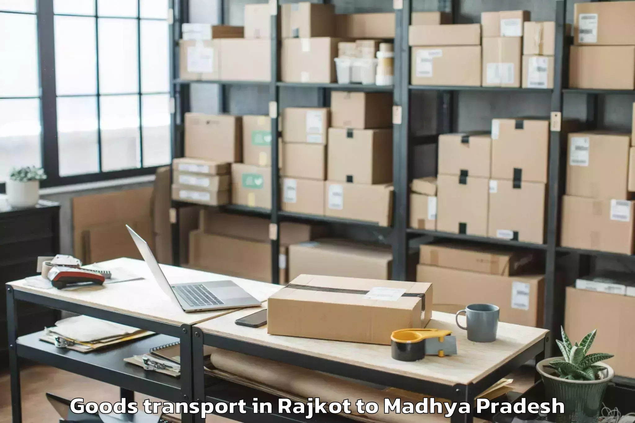 Easy Rajkot to Singrauli Goods Transport Booking